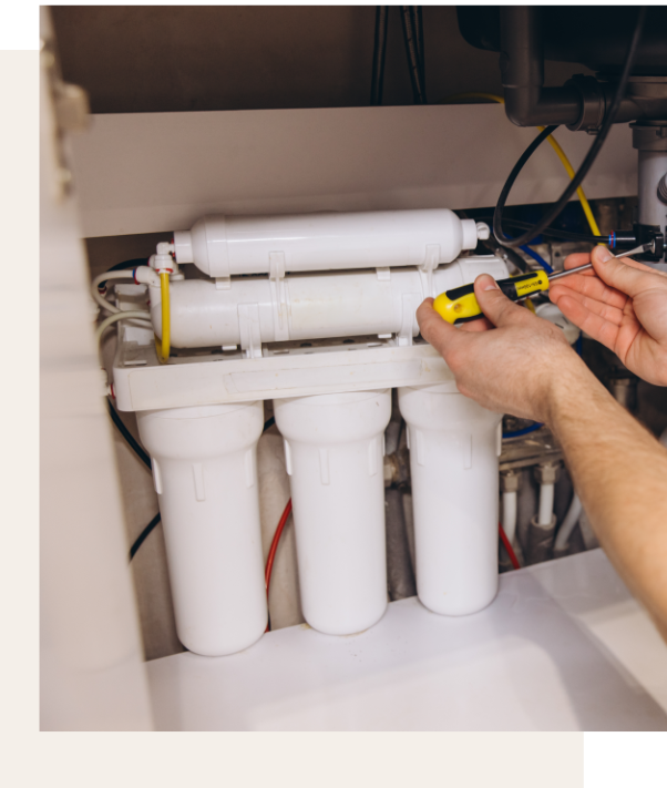 Plumber working